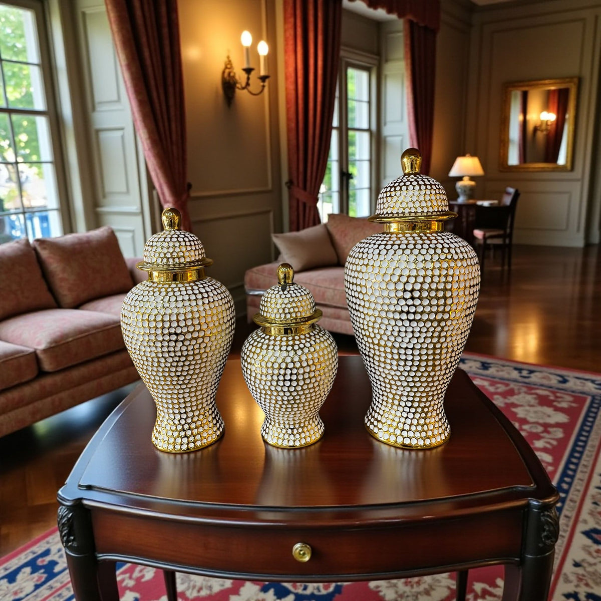 Pearl Majesty Gold Dekoratif Küp Seti