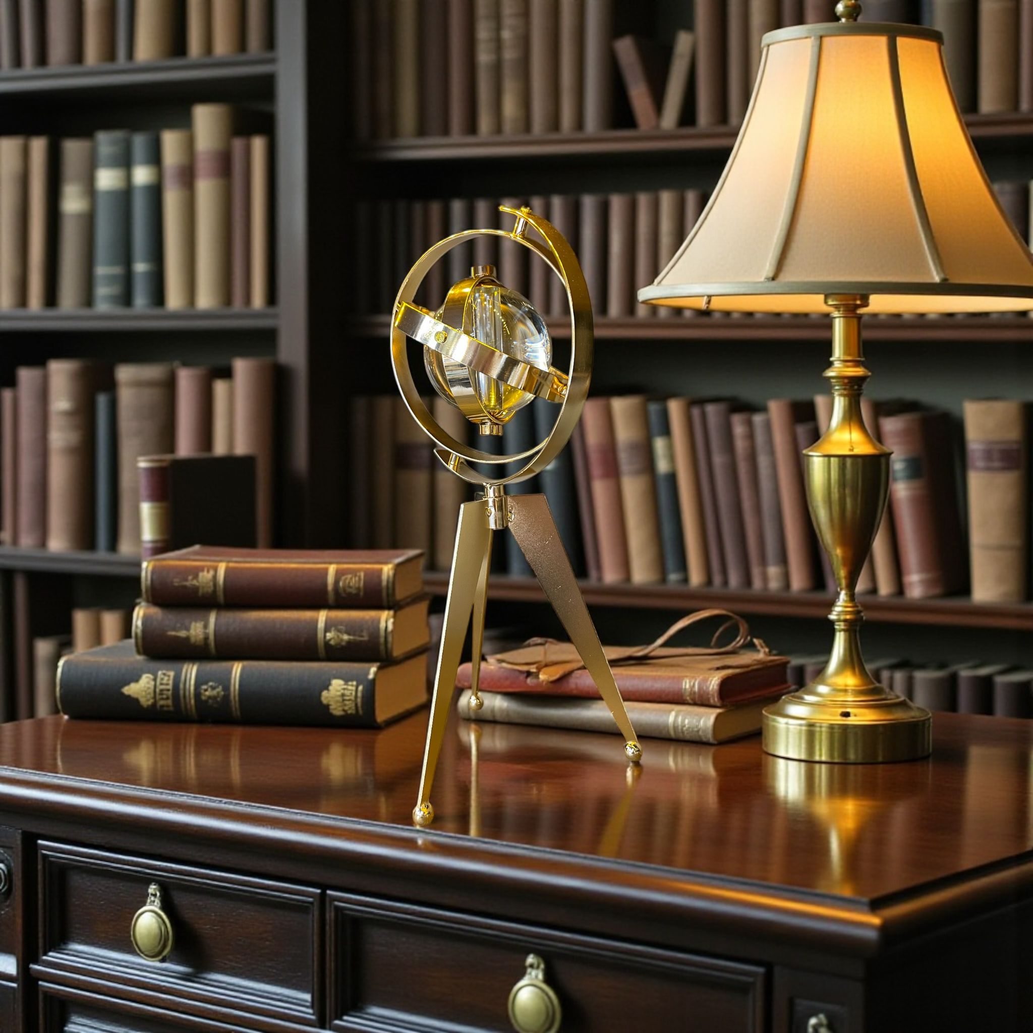 Vintage Armillary Küre – Çalışma Odası ve Kütüphane Dekoru& Sleep Nova