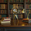 Vintage Armillary Küre – Çalışma Odası ve Kütüphane Dekoru& Sleep Nova