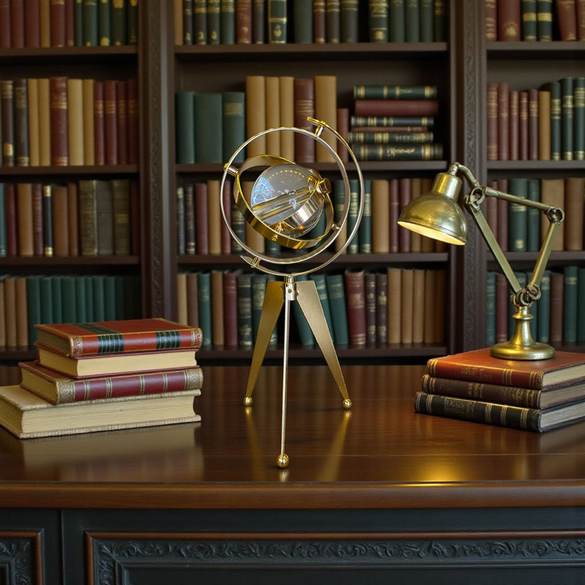 Vintage Armillary Küre – Çalışma Odası ve Kütüphane Dekoru& Sleep Nova