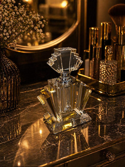 Golden Crystal Royale Parfüm Şişesi – Lüks Dekoratif Makyaj Masası Aksesuarı& Sleep Nova