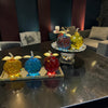 Crystal Apple Dekoratif Cam Elma Seti – Renkli Lüks Masa & Salon Aksesuarı& Sleep Nova