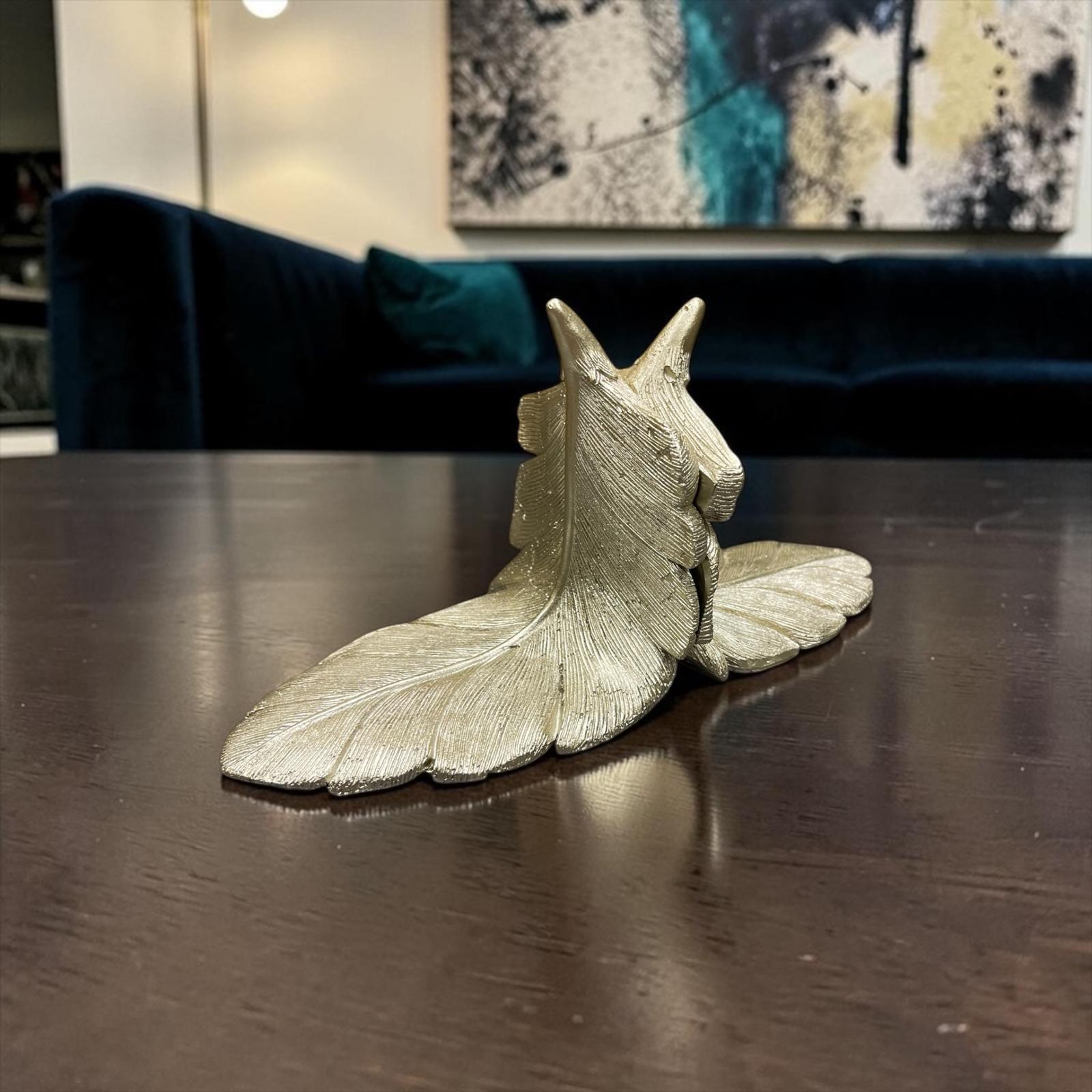 Twin Wings Dekoratif Obje – Modern Soyut Kuş Figürlü Lüks Masa Aksesuarı& Sleep Nova