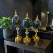 Noir Gold Marble Küre Dekoratif Obje Seti – Siyah Altın Mermer Desenli Lüks Modern 3’lü Ev & Ofis Aksesuarı& Sleep Nova
