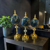 Noir Gold Marble Küre Dekoratif Obje Seti – Siyah Altın Mermer Desenli Lüks Modern 3’lü Ev & Ofis Aksesuarı& Sleep Nova