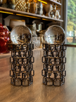 Infinity Sphere Dekoratif Metal Küre Biblo Seti Siyah Modern Salon Konsol Ofis Dekoru 2'li& Sleep Nova