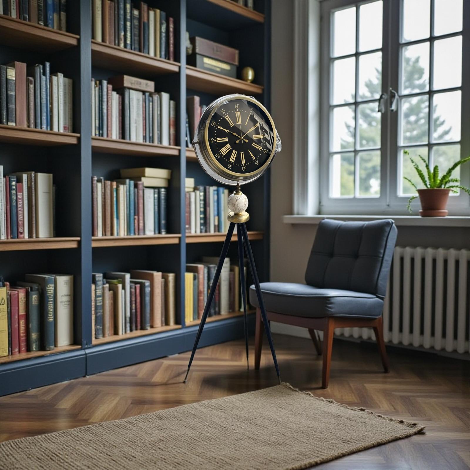 Imperial Gold Tripod Ayaklı Büyük Boy Dekoratif Zemin Saati& Sleep Nova