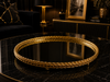 Royal Mirror Gold Aynalı Dekoratif Tepsi Lüks Salon Konsol Sehpa Dekoru& Sleep Nova