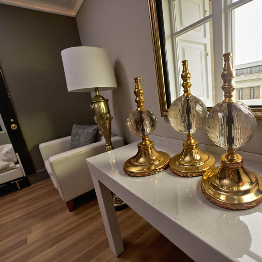 Gold Kristal Cam Dekoratif Obje& Sleep Nova