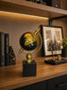 Lux Gold Dünya Küresi Dekoratif Ofis Masa Aksesuarı | Modern Şık Altın Siyah Globe Obje& Sleep Nova
