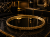 Royal Mirror Gold Aynalı Dekoratif Tepsi Lüks Salon Konsol Sehpa Dekoru& Sleep Nova