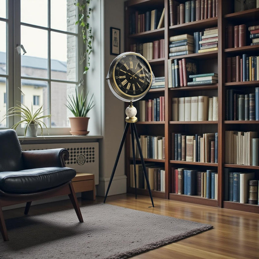 Imperial Gold Tripod Ayaklı Büyük Boy Dekoratif Zemin Saati& Sleep Nova