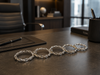 Silver Metal Zincir Halka Dekoratif Obje – Gümüş Modern Ofis & Salon Aksesuarı& Sleep Nova