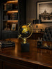 Lux Gold Dünya Küresi Dekoratif Ofis Masa Aksesuarı | Modern Şık Altın Siyah Globe Obje& Sleep Nova
