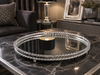 Silver Prestige Aynalı Dekoratif Tepsi Gümüş Metal Salon Konsol Sehpa Dekoru& Sleep Nova