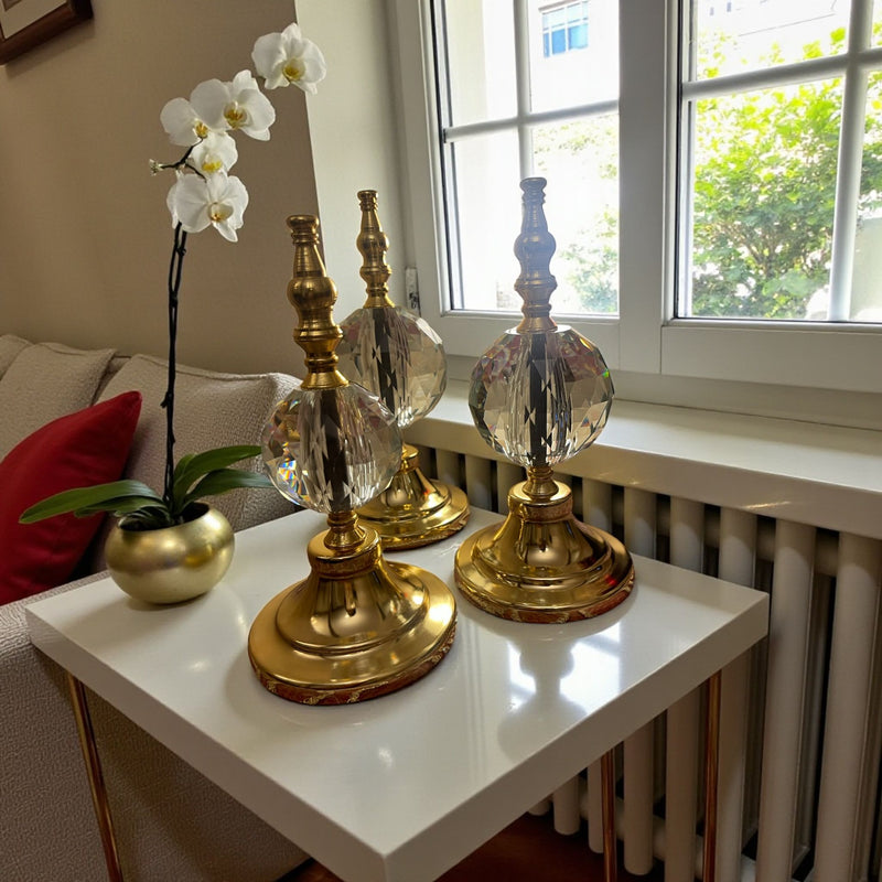 Gold Kristal Cam Dekoratif Obje