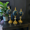 Noir Gold Marble Küre Dekoratif Obje Seti – Siyah Altın Mermer Desenli Lüks Modern 3’lü Ev & Ofis Aksesuarı& Sleep Nova