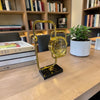 Metal Orbit Dekoratif Masa Saati Modern Tasarım Lüks Altın Renk Ofis & Ev Aksesuarı Sessiz Mekanizma& Sleep Nova