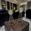 Silver Orb Dekoratif Obje Seti – Cam Küre Detaylı Modern Lüks Salon Aksesuarı (İkili)& Sleep Nova