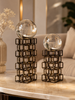 Infinity Sphere Dekoratif Metal Küre Biblo Seti Siyah Modern Salon Konsol Ofis Dekoru 2'li& Sleep Nova