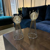 Silver Orb Dekoratif Obje Seti – Cam Küre Detaylı Modern Lüks Salon Aksesuarı (İkili)& Sleep Nova
