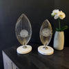 Silver Aura Metal Dekoratif Obje – Mermer Tabanlı Modern Salon Aksesuarı (İkili Set)& Sleep Nova