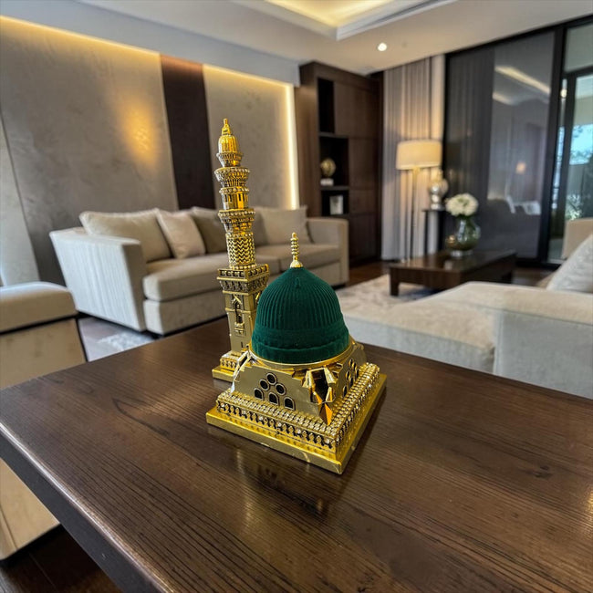 Mescid-i Nebevi Yeşil Kubbe Biblo – İslami Dekoratif Masa Aksesuarı& Sleep Nova