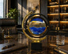 Gold Frame Hareketli Kum Sanatı Dekoratif Masa Lambası – Modern Ofis & Salon Dekoru& Sleep Nova