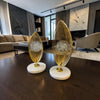 Elegant Gold Metal Biblo – Mermer Tabanlı Şık Ev Dekorasyonu& Sleep Nova