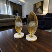 Elegant Gold Metal Biblo – Mermer Tabanlı Şık Ev Dekorasyonu& Sleep Nova