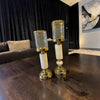 Premium Gold & Mermer Şamdan İkili Set& Sleep Nova