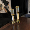Premium Gold & Mermer Şamdan İkili Set& Sleep Nova