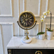 Mermer Taşlı Kar Küreli Dekoratif Masa Saati (Eskitme)& Sleep Nova