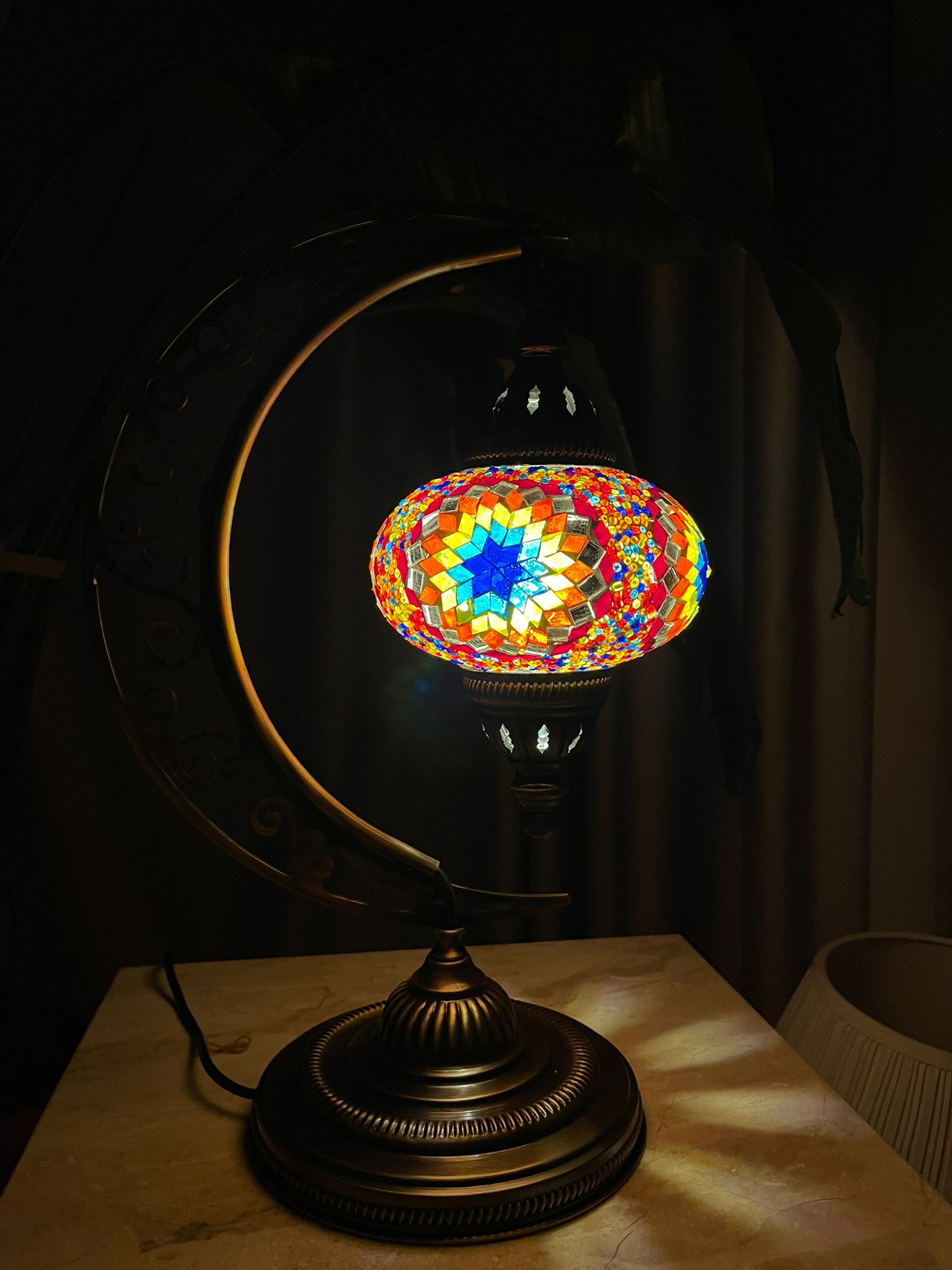 Dekoratif Mozaik Ay Lambası& Sleep Nova