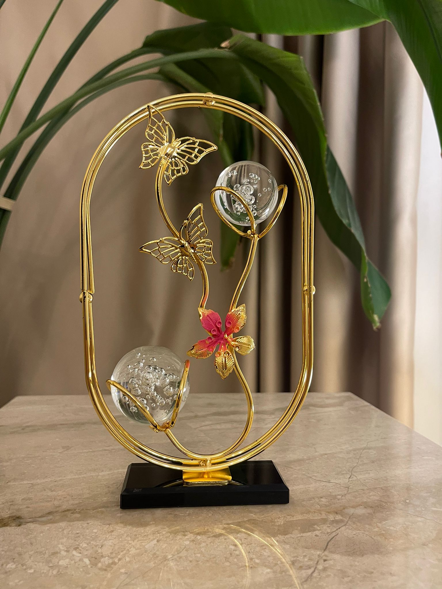 Dekoratif Kelebek Motifli Kar Küresi& Sleep Nova